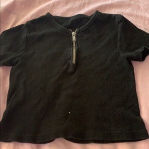 Brandy Melville black top with zipper